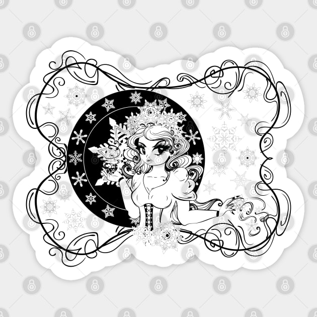 Snow queen Sticker by AnnArtshock